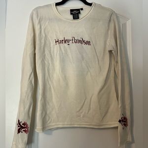 Authentic Harley Davidson soft cream sweater M | Classy & warm